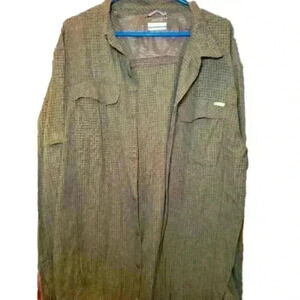 Columbia omni-shade long sleeve button up mens xlt